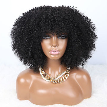 Full and Easy Jerry Curl Afro Wig